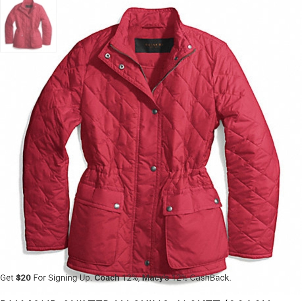NWT Coach Dia hiking jacket